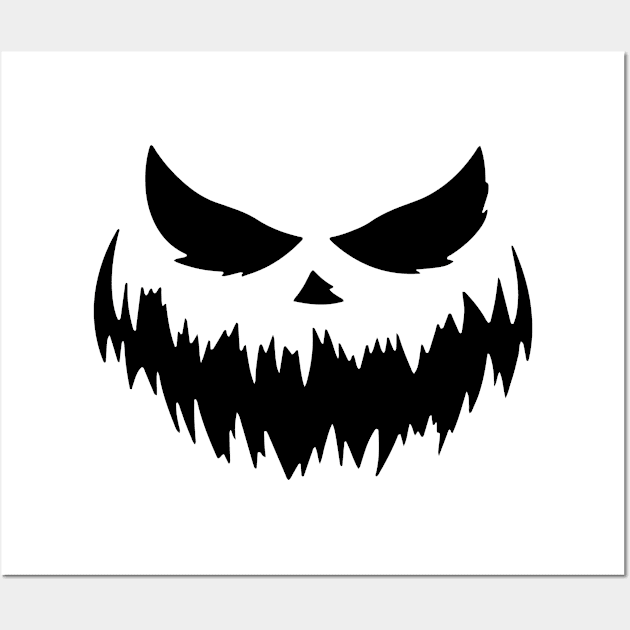 Halloween Spooky Pumpkin Wall Art by AmazingDesigns